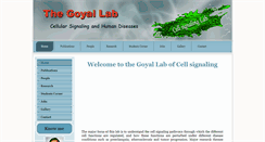 Desktop Screenshot of goyal-lab.org